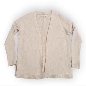 Loft Pastel Pink Knit Open Front Cardigan Small